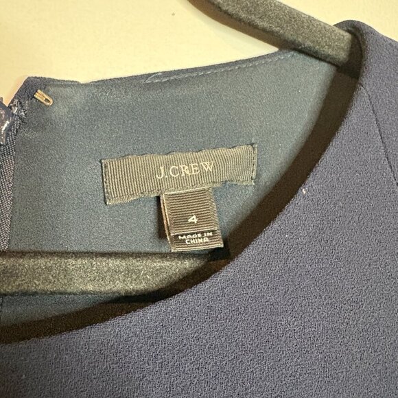J. Crew navy blue sheath dress - Picture 3 of 5